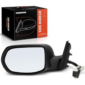 A-Premium Pair (2) Driver and Passenger Side Power Door Mirror - Compatible with Honda CR-V 2017-2022 - Non-Heated Manual Folding Black Outside Rear View Mirror - Replace# 76258TLCB01