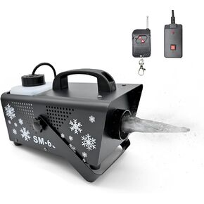 650W Snow Machine, Portable Snowflake Maker with 1L Tank and Wireless Remote, Fake Snow Machine for Christmas, Wedding, Party, Stage, and Outdoors