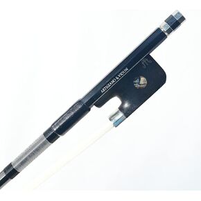 ARTIGIANO&VIOLIN Carbon Fiber Upright Bass Bow with Black Hair French Style AW-105B