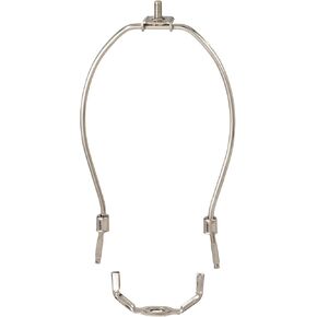 B&P Lamp® 7 Inch Regular Weight Lamp Harp, Polished Nickel Finish