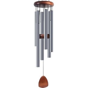 Large Aluminium Wind Chimes 37" Inches to Create a Zen Atmosphere Suitable for Outdoor, Garden, Patio Decoration. Classic Black Wind Chimes with Wind Catcher Suitable as A Gift for Unisex