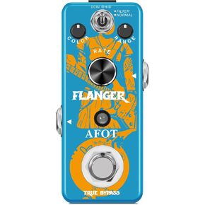 Flanger Guitar Effects Pedal,Classic Flanger Guitar Pedal, Vintage Analog Flanger Effect Pedal Classic Flanger Guitar Pedal Electric Guitar Effects Pedal True Bypass