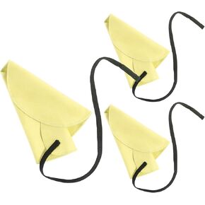 3 Pcs Clarinet Swab Cloth Clarinet Cleaning Cloth for Inside Tube Clarinet Cleaning Kit Clarinet Accessories Cleaning Swab Suitable for Clarinet Piccolo Flute Saxophone (Yellow)