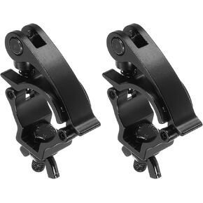 uxcell Light Truss Clamp, Aluminum Alloy Stage Lighting Pipe O Clamp for 1.26-1.38inch OD Tube Max Load 165Lb Single Buckle, 2Pcs