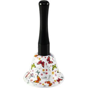 Home-X Butterfly Handheld Call Bell - Dinner Bell for Inside, School, Classroom, Wedding Bells, Service Desk, Bell for Elderly, Seniors, Patients, Adults, Kids, Meditation, Jingle Hand Bell