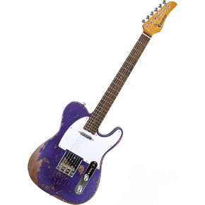 Electric Guitar, Solid Electric Guitar Consists of a Roasted Mahogany Body and Maple Neck,Professional/Full Size Mercury Electric Guitar for Adults. in Kuwait