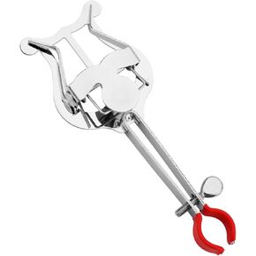 Trumpet Marching Lyre Clip, 5.51x2.08x0.78 Inch Silver Lightweight Trumpet Clamp-On Lyre Sheet Music Clip Instrument Holder Clarinet Trombone Musical Accessories for Practicing Beginners Marching Band
