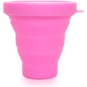 Dandelion Cup Sanitation Container to Clean Menstrual Cup, Set of 2 - Raspberry and Seaglass