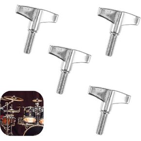 4 PCS Drum Screws Professional Wing Screws Drum Cymbal Tool Metal Stand Wing Nut Instrument Tool Drum Accessories for Drummer