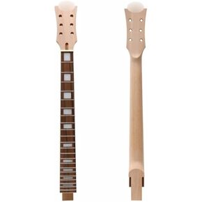 رقبة جيتار غير مكتملة 22 فريت 24.75 بوصة مجموعة لوحة فريتس من خشب الورد مرصعة بشكل لطيف في استبدال جزء الجيتار باللون الأبيض in Kuwait