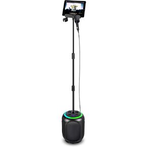 Singing Machine SMC2040S Ultimate Karaoke System, 50 watts System, Sing Cast Video Streaming and Pitch Lab Technology with Rechargeable Battery and Two Wireless Mics, White