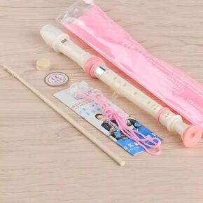 Flute Musical Instrument Stylish German 8 Hole Soprano Recorder Descant Recorders Music Flute with Cleaning Rod & Case Bag For School Students Home Entertainment. (Flute Recorder Black)