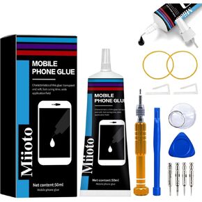 Black Adhesive Glue for Electronic Screen Repair, 50ml Multi-Function Repair Phone Glue, Precision Craft Adhesive Kit Perfect for Electronic Products, Cell Phone Screen Repair