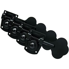 Hipshot HB7 Bass Guitar Tuners for MIM Fender Bass, Black