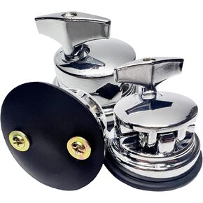 3pcs Floor Tom Drum Leg Bracket Mount, Drum Holder Base Plate Rack Clamp, Tom Drum Holder Bracket Alloy Base for Tom Drum Musical Instrument Accessory