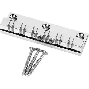 12 String Saddle Tailpiece Metal Chrome Color Saddle Bridge Top Load Electric Guitar Fixed Hardtail
