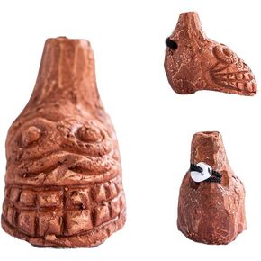 Aztec Death Whistle, Up To125+ Decibels Loud Real Screaming Aztec Death Whistle Loudest, Real Screaming Aztec Death Whistle Authentic Human Sounding Screams Aztec War Whistle (Style03)