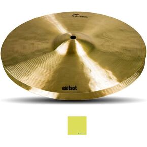 Dream Cymbals and Gongs 14 Inch Hi Hat Cymbals (C-HH14) Bundle with Liquid Audio Instrument Polishing Cloth - Dream Contact Series