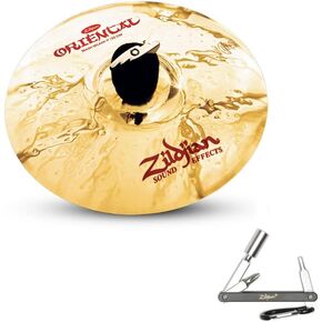 ZILDJIAN A0609 9" ORIENTAL TRASH SPLASH DRUMSET CYMBAL W/BRILLIANT FINISH With ZKEY