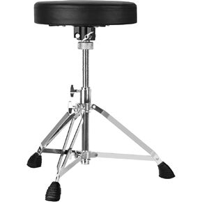 Drum Throne Seat,Premium Drum Throne Threaded Height Adjustable Stool Drum,Universal Thick Padded Drum Throne Drummer Stool
