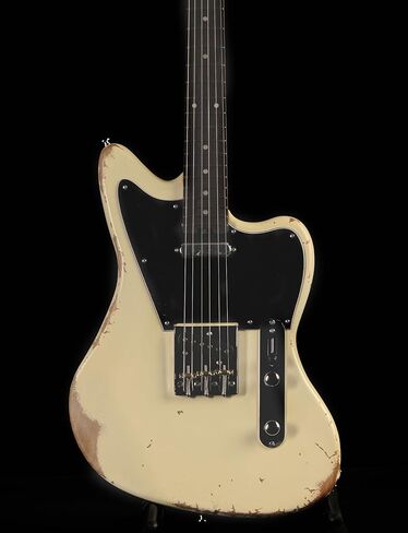 جيتار كهربائي KGD Relic Telemaster، رقبة خشب القيقب المحمص ولوحة أصابع من خشب الورد، جوز عظم، جيتار بقايا 6 أوتار، احترافي/حجم كامل/جيتار كهربائي للبالغين in Kuwait