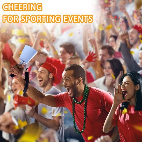 cyrico Cow Bell, 2 Pack Cheering Cowbells for Sporting Events, 10 Inch Large Cow Bells Noise Makers, Solid White Steel Hand Bell Chimes Alarm for Football Games, School, Percussion Musical Instruments in Kuwait