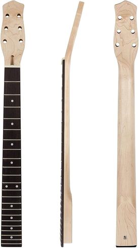 Electric Guitar Neck For ST Guitars Replacement Bolt-on C Shape Canada Maplewood (22 Fret White Dot) in Saudi Arabia