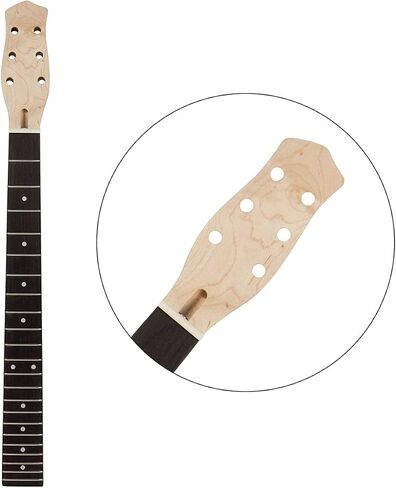 Electric Guitar Neck For ST Guitars Replacement Bolt-on C Shape Canada Maplewood (22 Fret White Dot) in Saudi Arabia