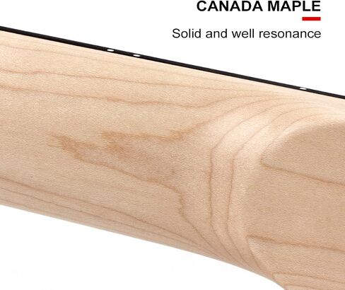 Electric Guitar Neck For ST Guitars Replacement Bolt-on C Shape Canada Maplewood (22 Fret White Dot) in Saudi Arabia