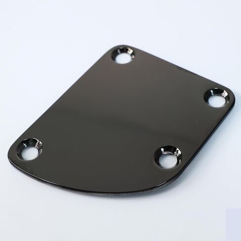Guitar Neck Plate Chrome Curved Neck Plate Neck Joint Plate Electric Guitar Part Replacement for Telecaster Neck Tele Neck Strat Neck Stratocaster Neck Bass Neck in Kuwait