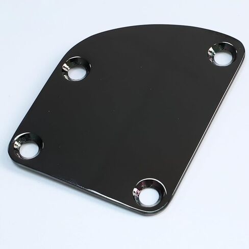 Guitar Neck Plate Chrome Curved Neck Plate Neck Joint Plate Electric Guitar Part Replacement for Telecaster Neck Tele Neck Strat Neck Stratocaster Neck Bass Neck in Kuwait