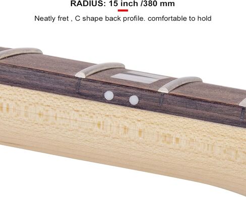 Electric Guitar Neck For ST Guitars Replacement Bolt-on C Shape Canada Maplewood (22 Fret White Dot) in Saudi Arabia