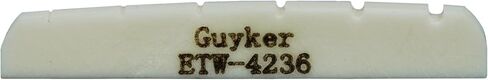 Guyker 43mm Guitar Bone Nut - White Pre-Slotted Bone Nuts for 6 String ST Strat Style Electric Guitar Replacement Parts Accessories 43mm*3.5mm*6mm (2 Pieces), ETW-4336 in Saudi Arabia