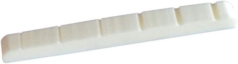 Guyker 43mm Guitar Bone Nut - White Pre-Slotted Bone Nuts for 6 String ST Strat Style Electric Guitar Replacement Parts Accessories 43mm*3.5mm*6mm (2 Pieces), ETW-4336 in Saudi Arabia