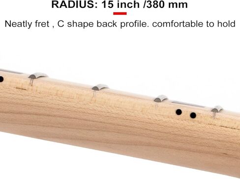 رقبة جيتار كهربائي لجيتار ST استبدال الترباس على شكل C كندا خشب القيقب (22 نقطة بيضاء) in Kuwait