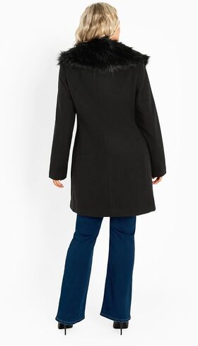 AVENUE Women's Plus Size Coat Elle Faux Wool in Saudi Arabia