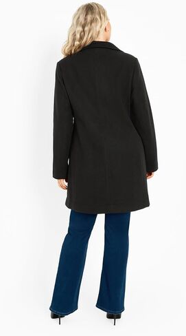 AVENUE Women's Plus Size Coat Elle Faux Wool in Saudi Arabia