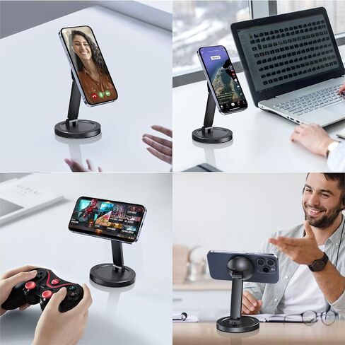 2 Pack Mag-Safe Charger Stand 15W Magnetic Wireless Charging Station for iPhone 15 14 13 12 Pro/Pro Max/Plus/Mini Magnet Wireless Charging Station/Pad with LED Light for AirPods 3/2/Pro/Pro 2 in Saudi Arabia