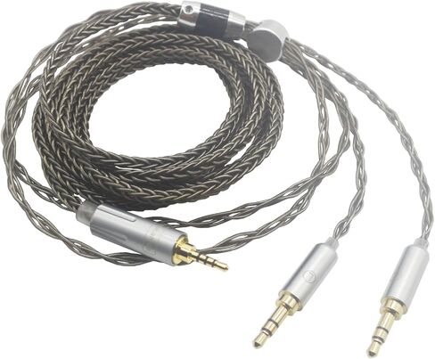 Youkamoo 2.5mm Balanced Compatible for hifiman HE400S (Dual 2.5mm Version), HE-400i (Dual 2.5mm Version), HE560, HE350, HE1000, V2 Headphones Replacement Upgrade Cable (Dual 2.5mm Male Version) in Kuwait