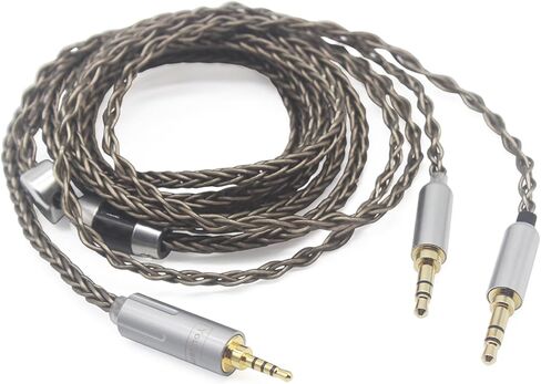 Youkamoo 2.5mm Balanced Compatible for hifiman HE400S (Dual 2.5mm Version), HE-400i (Dual 2.5mm Version), HE560, HE350, HE1000, V2 Headphones Replacement Upgrade Cable (Dual 2.5mm Male Version) in Kuwait