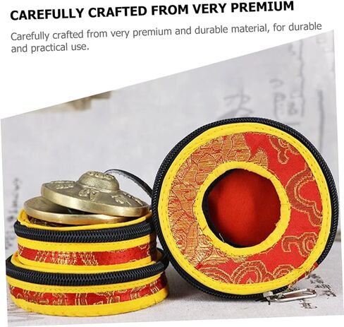 ibasenice Dancing Cymbals Cover - 1pc Nepalese Handmade Bumper Bell Set Cymbals Bell Holder Leather Box in Saudi Arabia