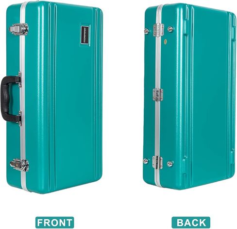 Crossrock Bb Trumpet Case | ABS Molded Hardshell with Security Lock, Metal Feet, and Detachable Strap-Mint Blue (CRA862TRMB) in Saudi Arabia