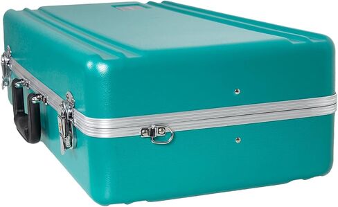 Crossrock Bb Trumpet Case | ABS Molded Hardshell with Security Lock, Metal Feet, and Detachable Strap-Mint Blue (CRA862TRMB) in Saudi Arabia