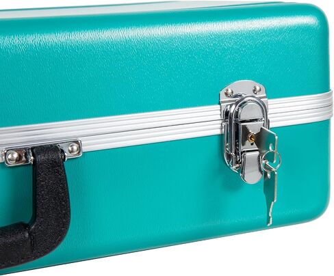 Crossrock Bb Trumpet Case | ABS Molded Hardshell with Security Lock, Metal Feet, and Detachable Strap-Mint Blue (CRA862TRMB) in Saudi Arabia