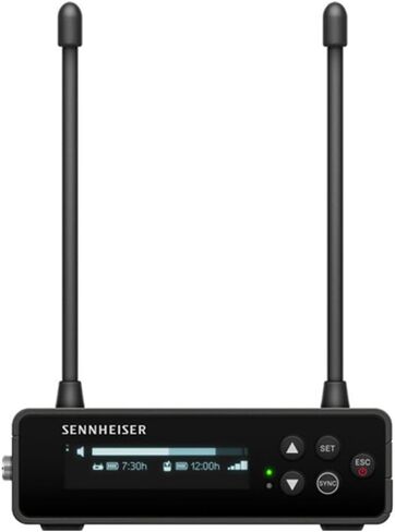 Sennheiser EW-DP ME 4 Set (Q1-6) Camera-Mount Digital Wireless Microphone System Bundle w/Pig Hog PHM10 8mm Mic Cable, 4-pack Blucoil AA Batteries and Liquid Audio Polishing Cloth in Saudi Arabia