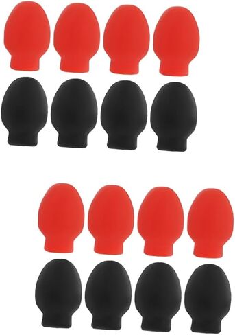 VICASKY 24 Pcs Drum Mute Drum Dampener Rubber Drumstick Silent Practice Tips High Elasticity Percussion Accessory Replacement Musical Instruments in Kuwait