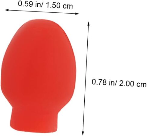 VICASKY 24 Pcs Drum Mute Drum Dampener Rubber Drumstick Silent Practice Tips High Elasticity Percussion Accessory Replacement Musical Instruments in Kuwait