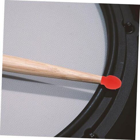 VICASKY 24 Pcs Drum Mute Drum Dampener Rubber Drumstick Silent Practice Tips High Elasticity Percussion Accessory Replacement Musical Instruments in Kuwait