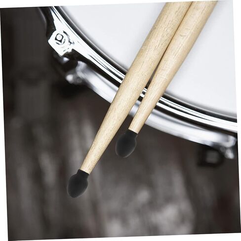 VICASKY 24 Pcs Drum Mute Drum Dampener Rubber Drumstick Silent Practice Tips High Elasticity Percussion Accessory Replacement Musical Instruments in Kuwait