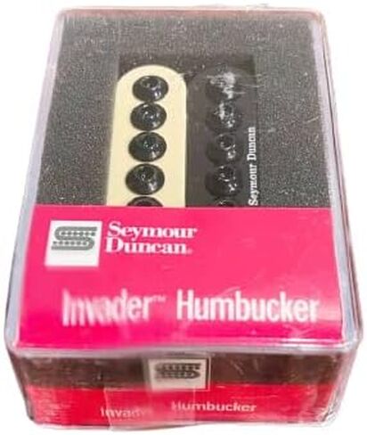 Seymour Duncan SH-8b Invader Reverse Zebra Pickup Bundle w/ 12x Picks and Liquid Audio Polishing Cloth - Reverse Zebra Color with Warm Tones, Smooth Harmonics 11102-31-RZ in Saudi Arabia